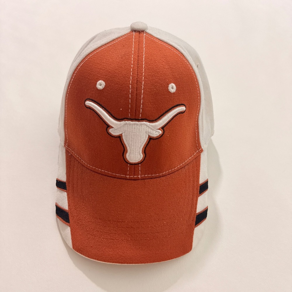 Top of the World Texas Longhorns Hat Mens OSFA Orange White Stretch Fit Y2K 00s